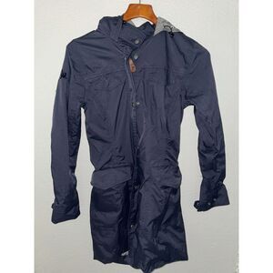 Spiewak & Sons Black Hooded Trench Jacket Men's‎ XS Lining Has Hole